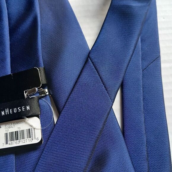 Van Heusen Kohl's Men's Cobalt  Blue Textured Tie - Picture 3 of 9